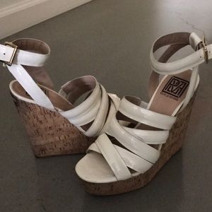 Cream soft Patent Wedges by Pour la Victoire